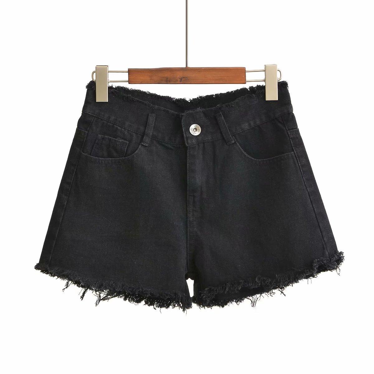 

Denim shorts women s summer new Korean version loose wide legs wear thin high waist thin a word hot pants tide 32