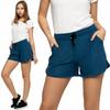Women's Shorts Comfortable Smooth Stylish Shorts with Elastic Waist MORAJ XXL JEANS