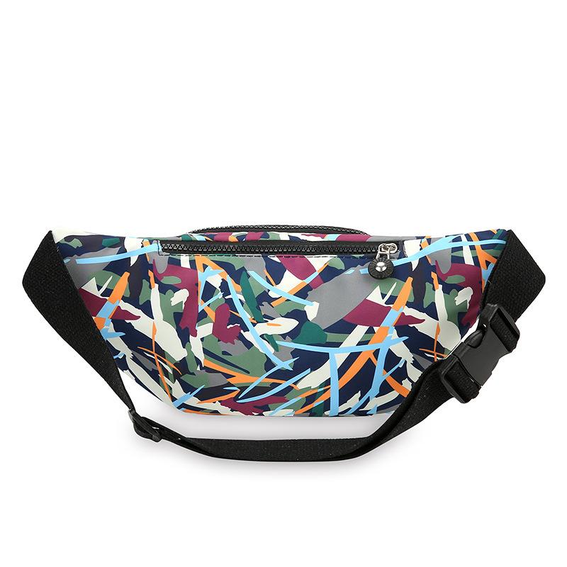 New Ladies Purse Colorful Printing Large Capacity Casual Slung Chest Bag Portable Mobile Phone Bag Cashier Wallet