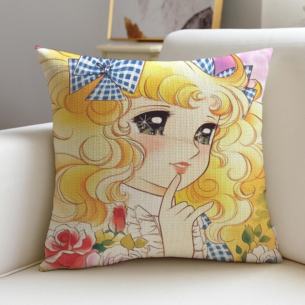 Classic CCandy CandyS Cushion Cover Breathable and skinfriendly linen pillowcase square removable and washable cushion
