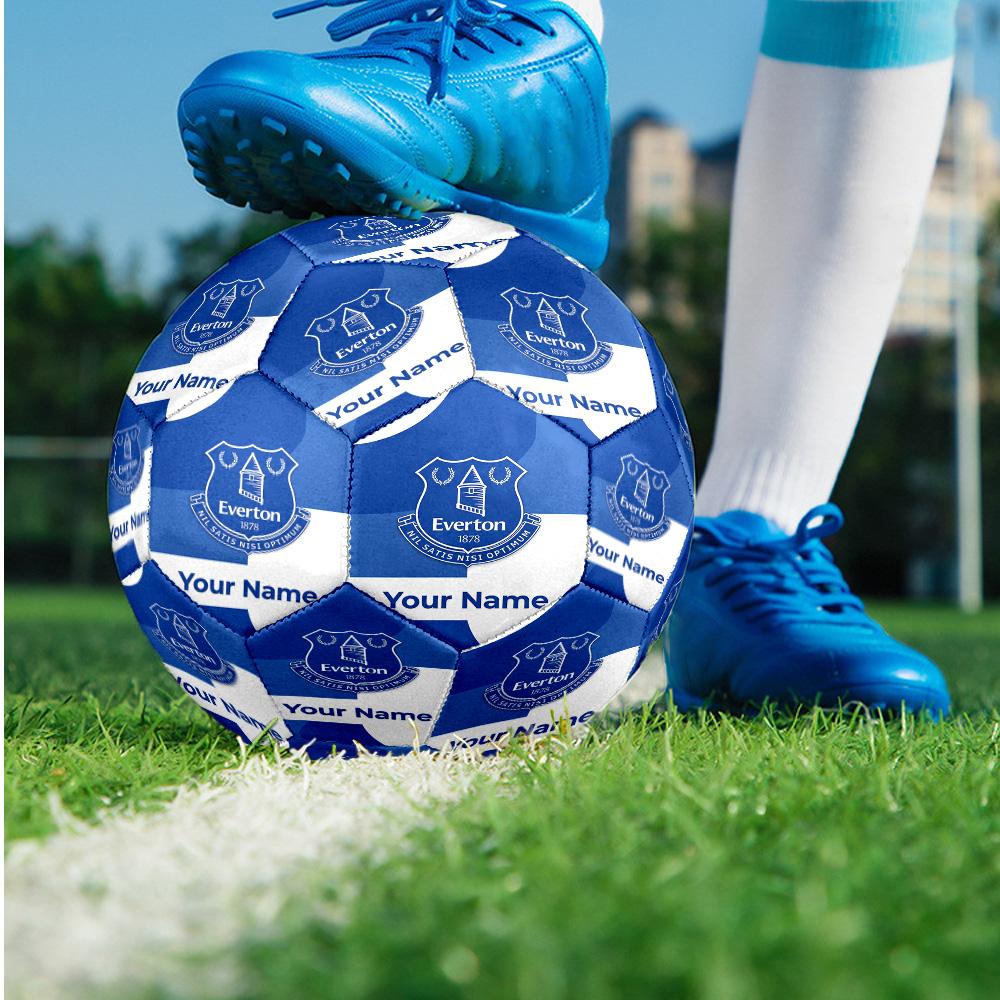 Everton FC Fashion Size 5 Football Wearproof Non‑Slip Soccer Ball For Sports Training Entertainment Use