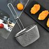 Sieblöffel Schnell abtropfen Nicht verformbar Haken Design Schaumlöffel Nicht kippend Edelstahl Pommes Frites Frittierter Filterlöffel zum Kochen