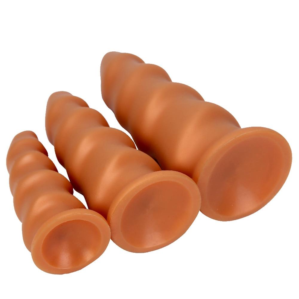 Silikon-Analplug-Masturbator für Männer, großer Dildo, weicher Anal-Expander, Sexspielzeug, Fiasting, realistischer Penis, Sklave, BDSM