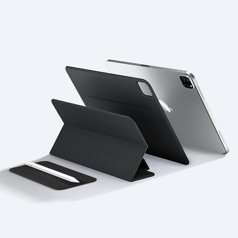 

Умный чехол-книжка Smart Folio для iPad 10-го поколения Чехол A16 M2 M3 Air 11 Чехол для iPad Air 5 M4 Pro 13 12.9 11 6-го 4-го Funda Магнитный Capa iPad A16 11th Gen чёрный