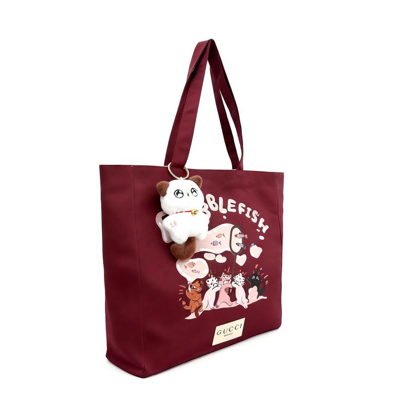 Gucci DIY Style Cosmetic BagMaomao Summer Festival Polyester Fiber Versatile Classic Trendy Retro Simple Cat Summer Festival