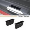 Car Door Side Handle Storage Tray Box For Ford Mustang 15-2025 Accessories Black