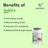 Vedistry Ayurvedic Haldi+ Tablets for Clear Skin, Immunity, Joint Care & Wellness – 60 Tablets X Pack of 2