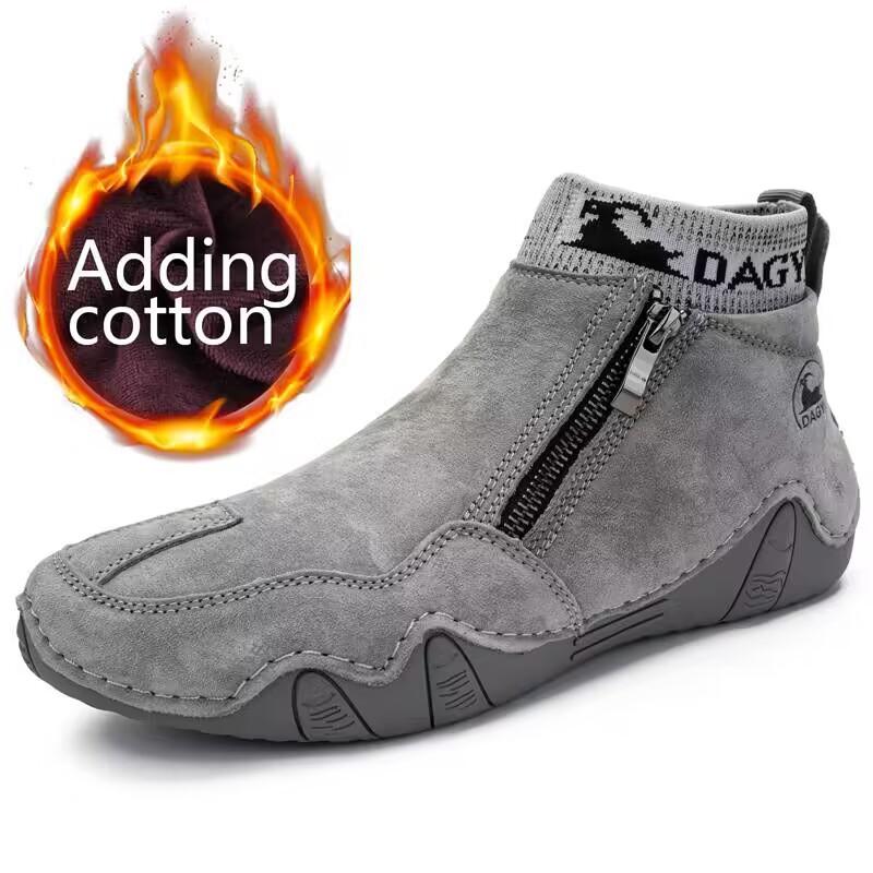 DAGY popular retro style Martin boots men's leather large size men's shoes high top wear-resistant outdoor rest