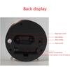 Metal Creative Alarm Clock Small Mute Alarm Clocks Bedside Electronic Round Number Desk Table Home Decoration Clock