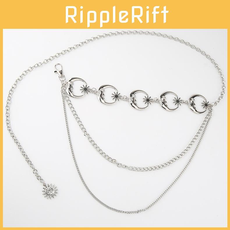 Waist Chain Moon Two Layers Of Chains Versatile Accessories For Women Clothing