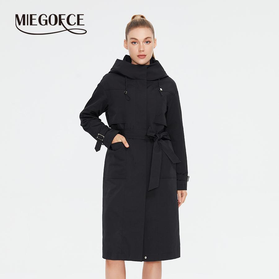Купить MIEGOFCE, весенне-осенний модный женский длинный плащ, женская ...