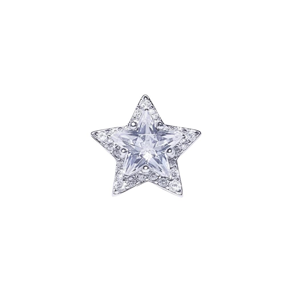 2026 Diamond Star Stud Earrings Fashion Versatile Earrings Trend S925 Sterling Silver Needle Personalized Men's and Women's Stud Earrings