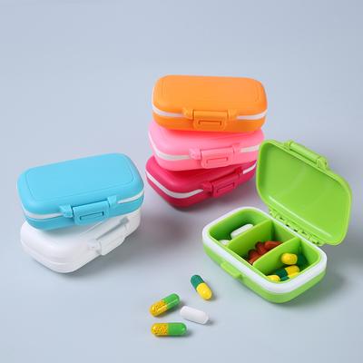 Nieuwe Draagbare Pillendoos met 3 Compartimenten, Wekelijkse Tablet Opbergdoos, Reis Medicijn Pillenbox Dispenser