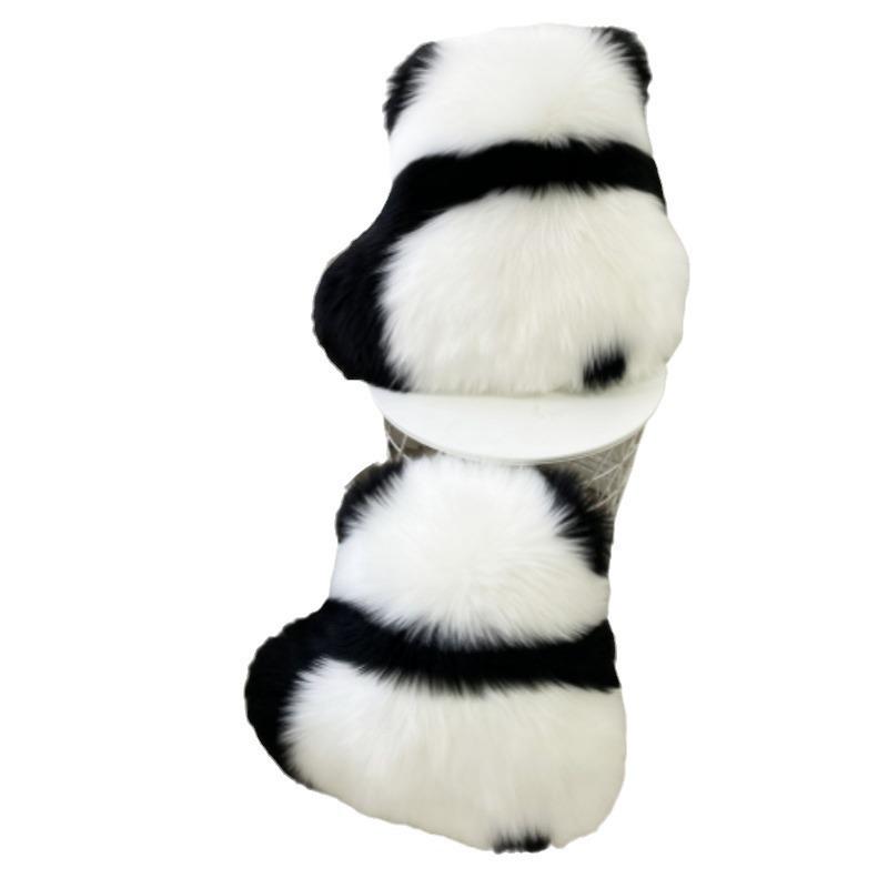 Plüsch-Panda-Rücken-Umarmungskissen - Niedliches Sofakissen, Nachttischkissen und Rückenlehnenkissen für das Wohnzimmer.
