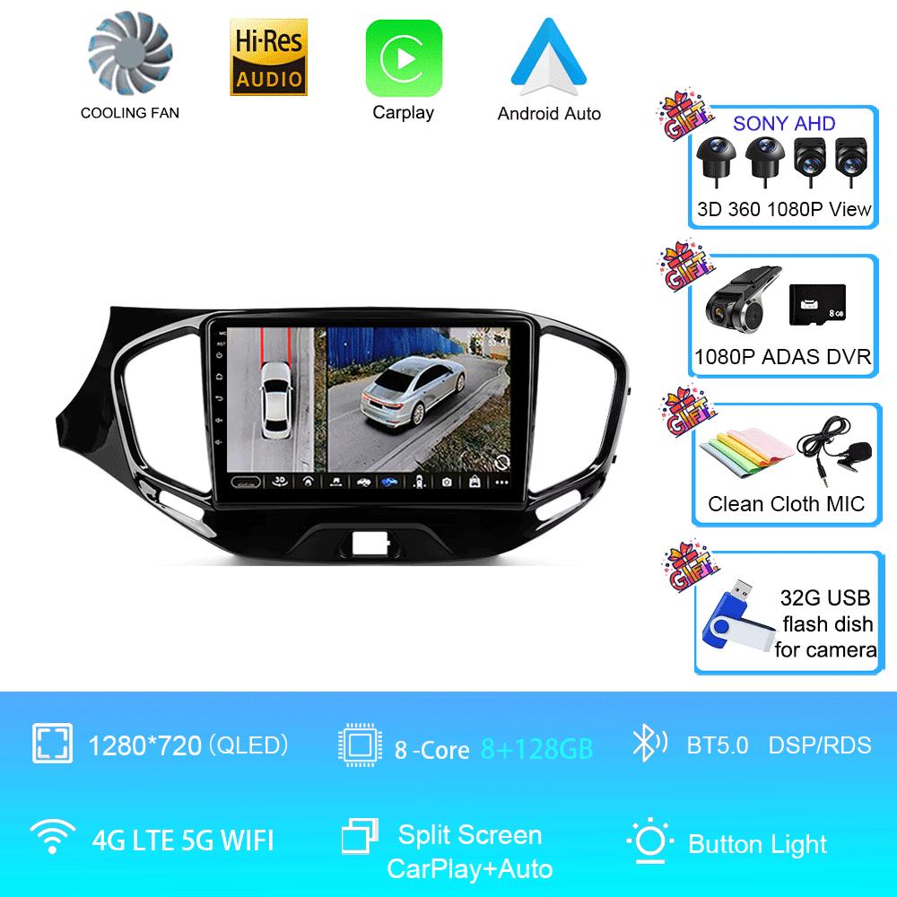 Car Radio Android 14 Carplay Wifi 4G For LADA Vesta Cross Sport 2015 - 2020 Multimedia Video Player Navigation GPS Stereo Auto
