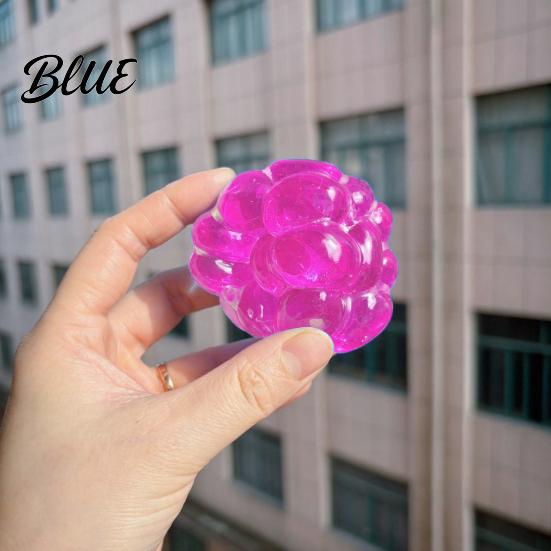 Crunchy Stress Ball Bead Filled Anxiety Relief Shapeable Squeeze Sensory Transparent Toy Portable Travel Moldable Clear Pinch Fidget