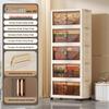 Foldable Multi-Layer Storage Cabinet for Clothing, Snacks, Books, and Toys