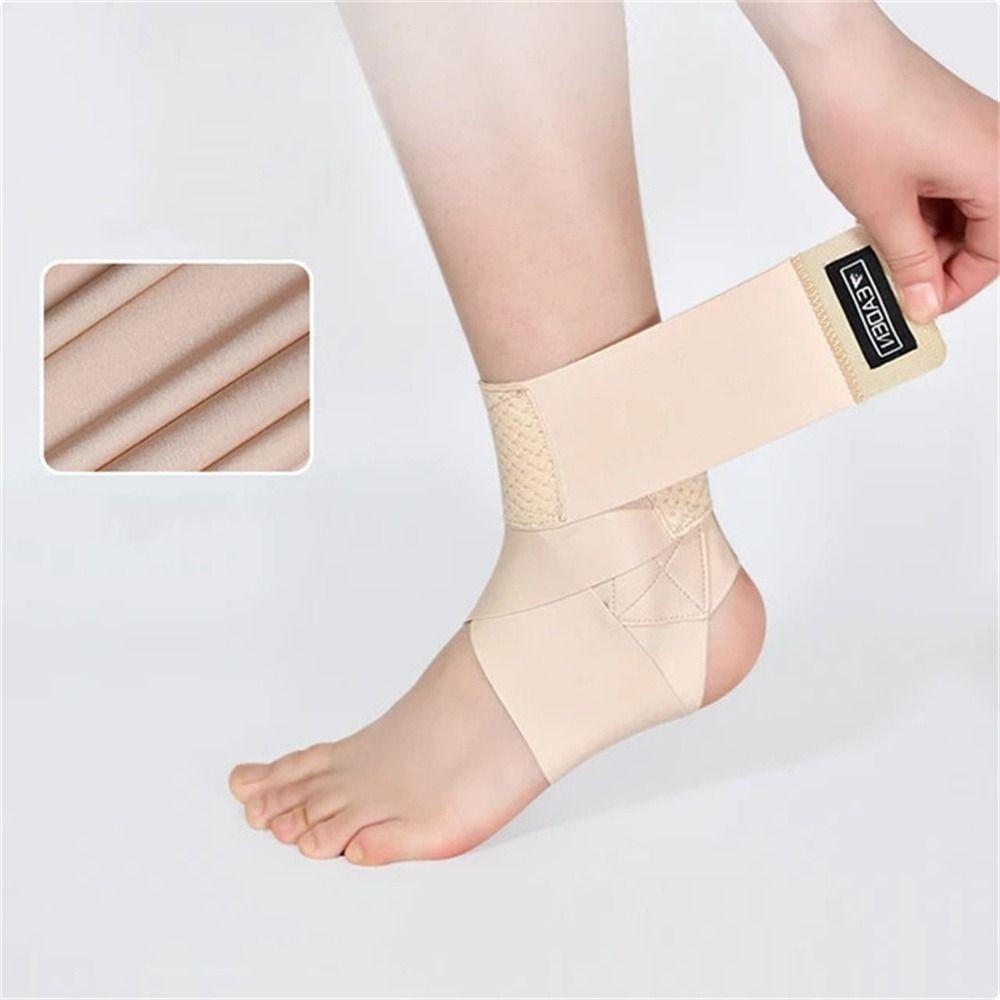 

Adjustable Ankle Support Brace High-Elastic Ankle Guard Sport Ware Ankle Wrap Running Football L-2 Beige