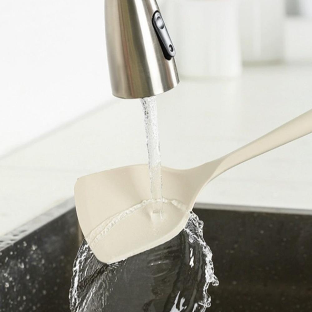 Non-stick Silicone Cookware Set Food Grade 6 Piece Kitchen Cookware Soup Ladle Fried Shovel Spatula Utensils Kitchen Gadgets