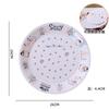 New Double-layer Melamine Plate Home Draining Fruit Plate Thickened A5 Melamine Dinner Plate Kitchen Fittings Plastic Tableware