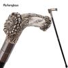 Silver Resin Eagle Tree Root Head Walking Cane Fashion Decorative Steel Stick Gentleman Elegant Cosplay Cane Knob Crosier 94cm