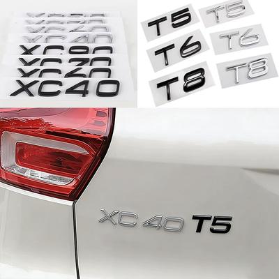 Heißer Kofferraum Buchstaben Logo Aufkleber Abzeichen Geeignet Auto T4 T5 T6 T8 D3 D4 D5 D6 D8 XC40 XC60 XC90 S40 S60 S80 V40L V60L V80L AWD