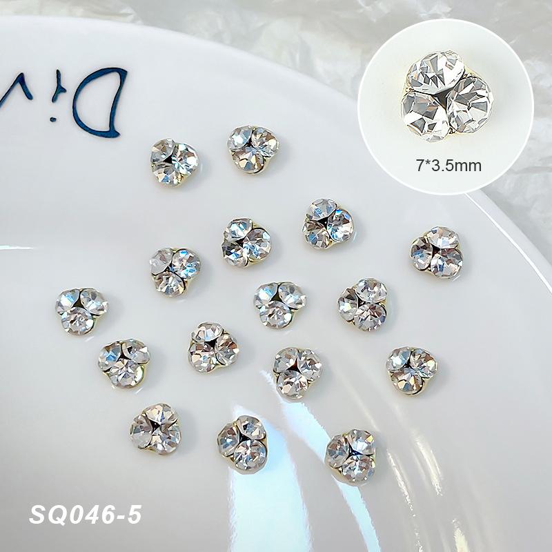 

Ворс для ногтей с бриллиантами Light Luxury Son Clear Flash Nail Diamond Ручная одежда Брелок для ногтей