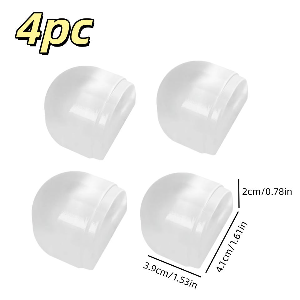 Non perforated transparent door stopper, used for wall protection, as well as door buffering for home and office wall protection