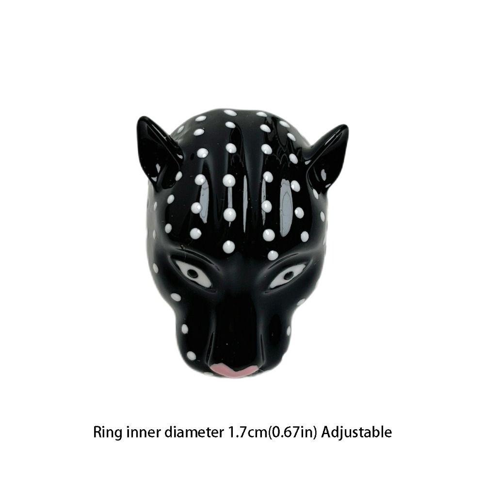 Adjustable Drip Ring Metal Irregular Opening Ring Exaggerated Animal Ring  Gifts for Women Girl