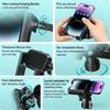 Universal Bike Phone Holder Adjustable 360 Degrees Aluminum Motorcycle Phone Stand for Smooth Photography On Rough Roads