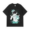 275 GSM Washed T-shirts 100% Cotton Haikyu V3 Oikawa Print Unisex Heavy Cotton T Shirt
