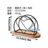 Nordic Wrought Iron Napkin Holder Creative Rubber Wood Base Tissue Clip Hotel Restaurant Vertical Square Towel Paper Storage