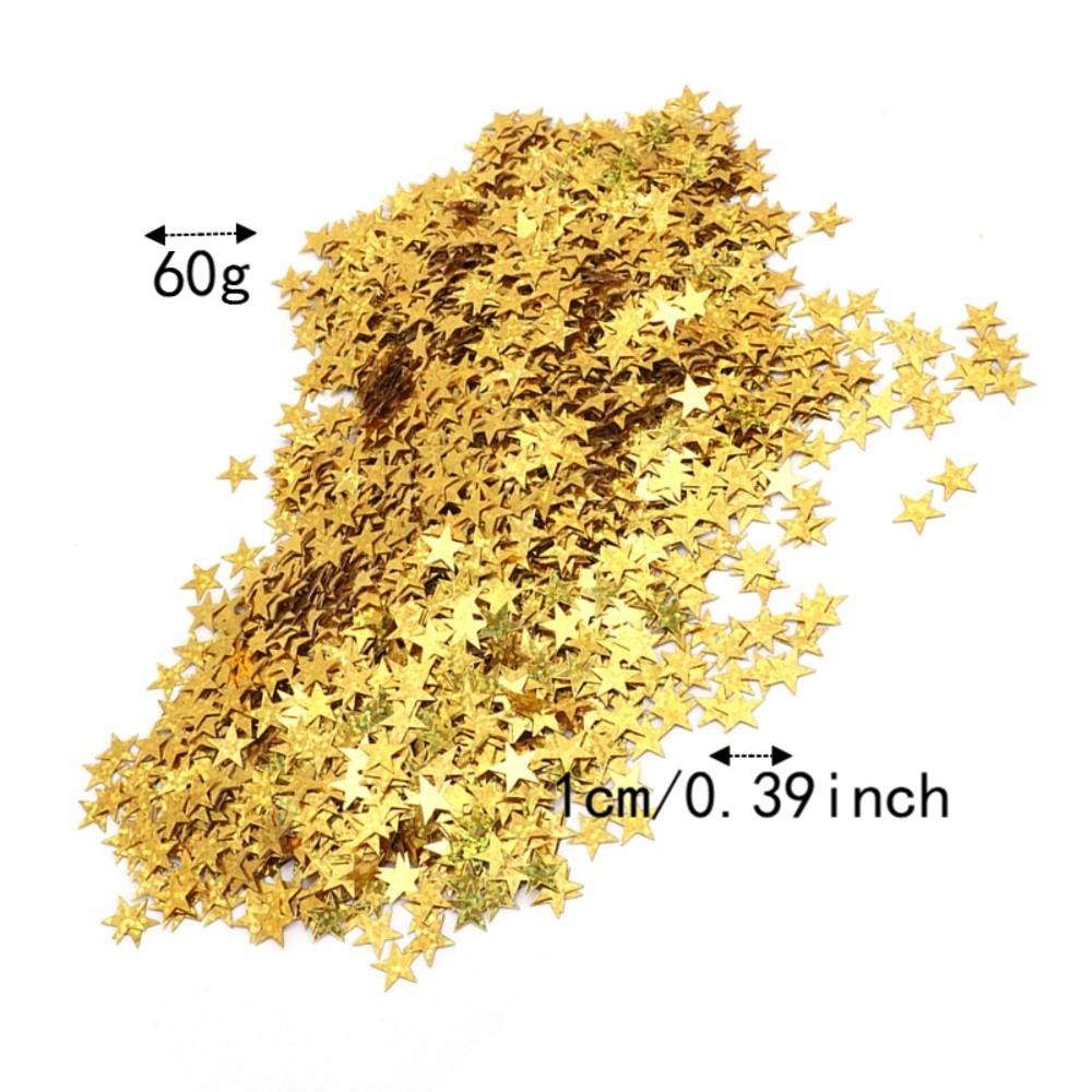 60g PVC Material Star Confetti 10mm Size Confetti Decorative beads Party Decoration