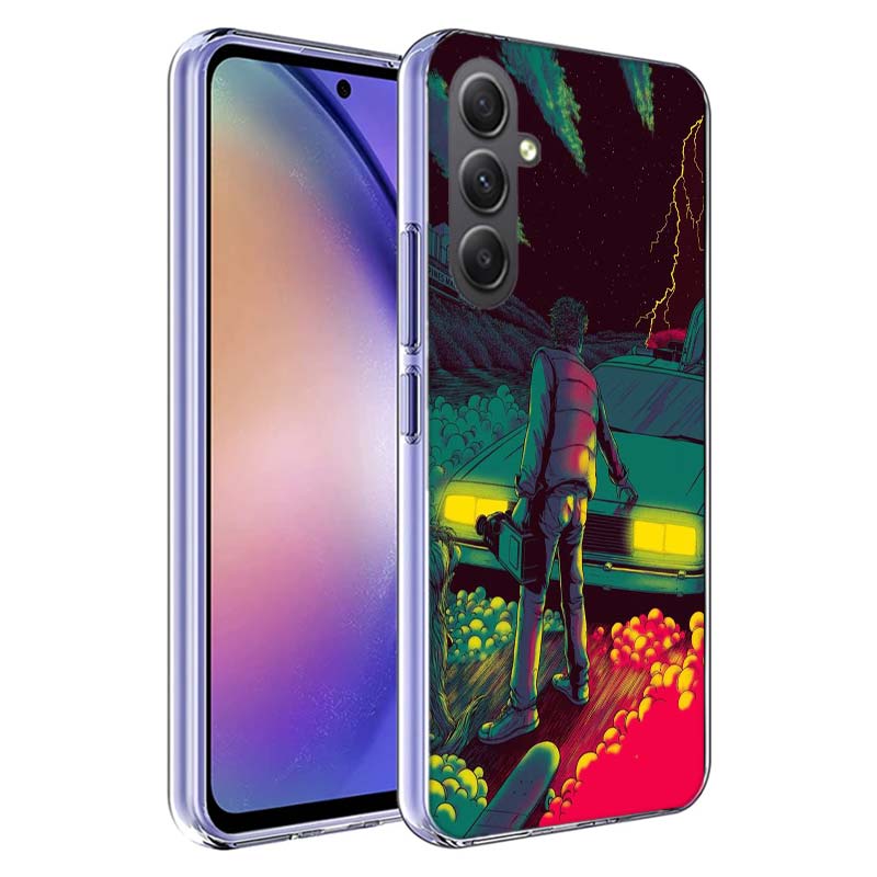 Back To The Future Cover For Samsung A54 A34 A24 A14 A53 A33 A23 A13 A52S A32 A22 A12 Phone Galaxy A03 A04 A02S A42 A73 TPU Case
