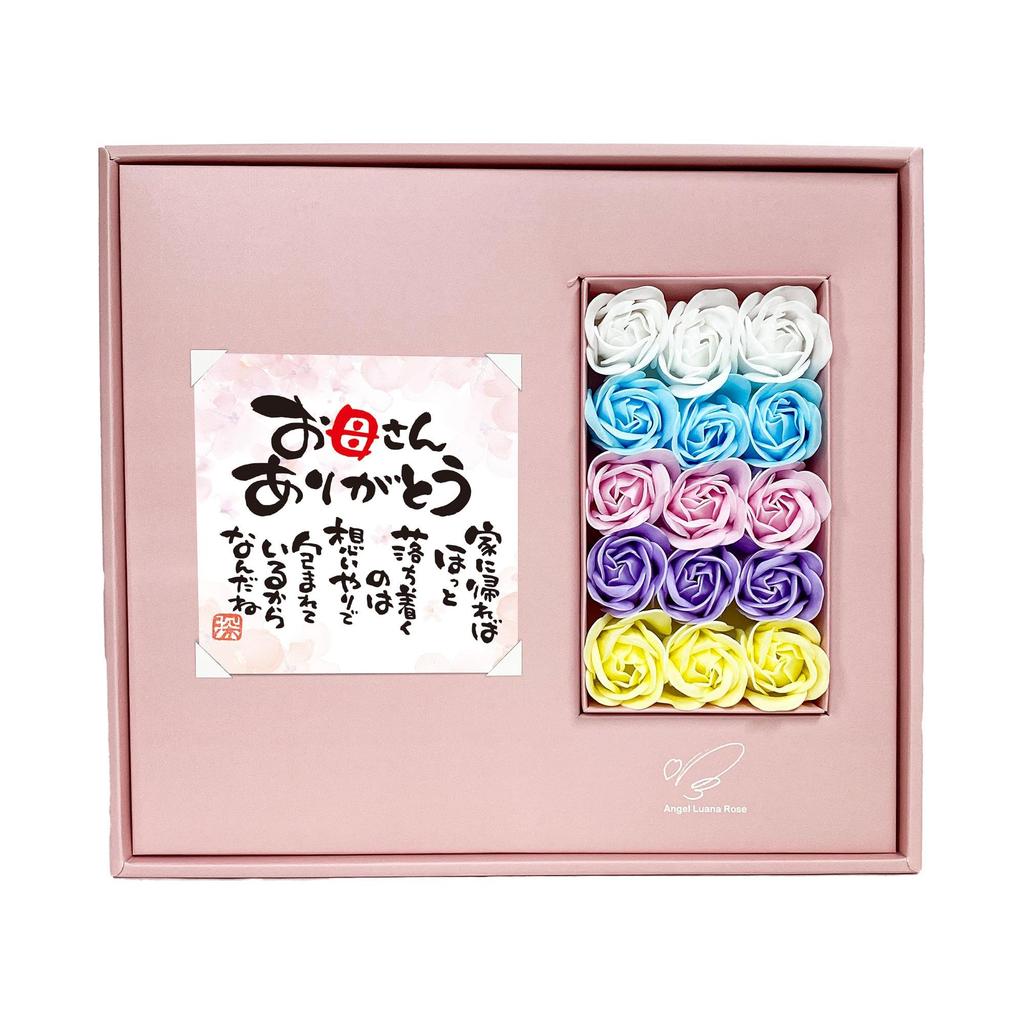 Soap Flower Luana Hand Soap 15 Flowers Thank You Mom Gift Q-FLA 796388-C3