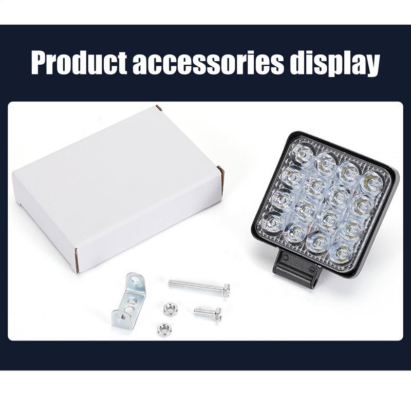 Car Headlight Flood Light For Car 3 Inch Driving LED Floodlight Work Light Waterproof Tractor Auxiliary Lamp For Indoor Outdoor