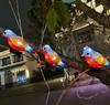 LED Solar Acrylic Bird String Lights - Outdoor Festive Decoration for Courtyard and Christmas Trees