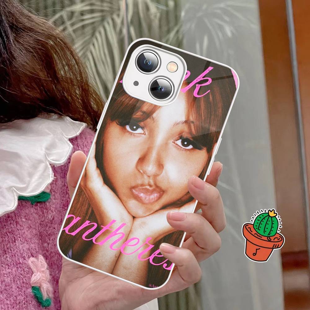 Chanteuse Pinkpantheress Pour IPhone 14 13 12 Mini 11 Pro XS Max X XR 14 Plus Coque en Verre Trempé
