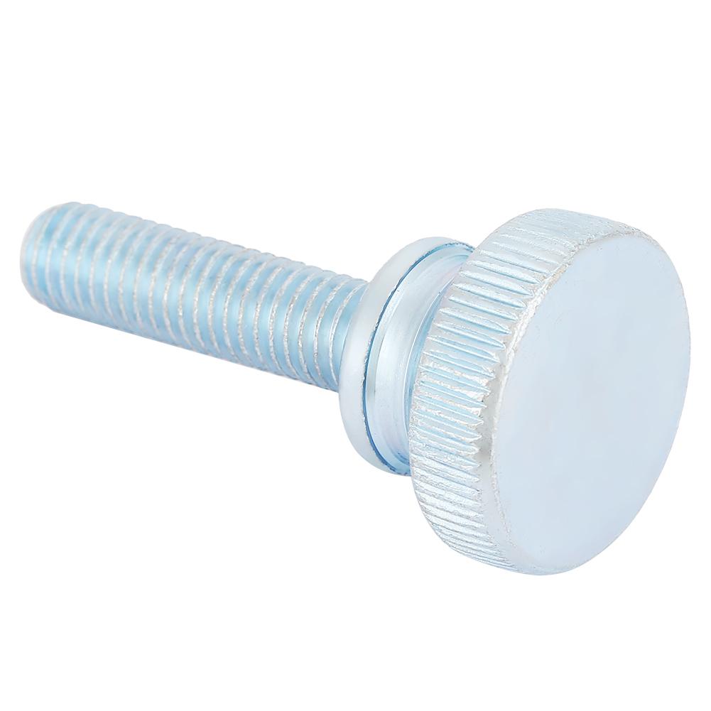 10pcs M8 Zinc Plated Carbon Steel Flat Knurled Head Bolts Thumb Screws (M8*25)