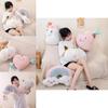 Unique Ins Style Simple Unicorn Rainbow Cloud Heart Plush Pillow For Sofa And Bed