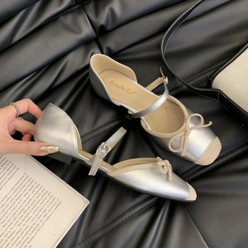 Fashion Bailamos 2025 Women Flat Sandals Fashion Round Toe Shallow Slip On Ladies Soft Ladies Mary Jane Shoes Ballerinas Flat Heel Casua