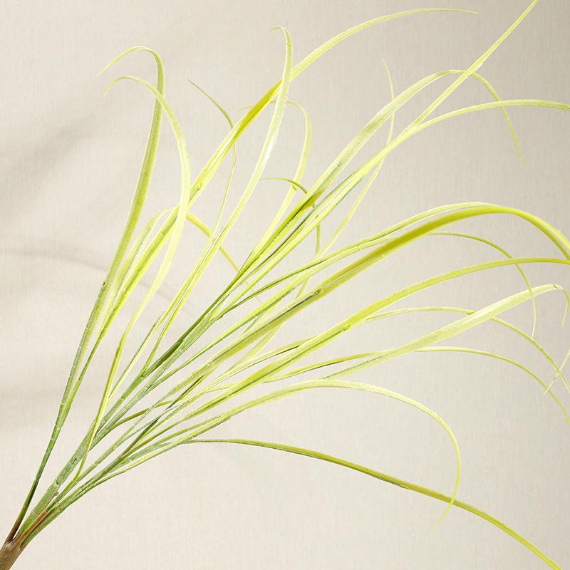 

Имитация зеленого растения Листья гладиолуса Украшение для гостиной Искусственные цветы Реквизит Имитация цветка 75cm белый