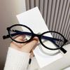 Y2K Oval Anti Blue Light Blocking Glasses Women's Clear Anti Radiation Filter Glasses Anti Radiation Eyeglass