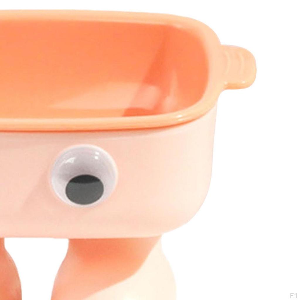 Elevated Cat Bowl ,Cartoon Robot Shape Kitty Bowl,Non Slip,Cat Dish, Tilted Water for Cats