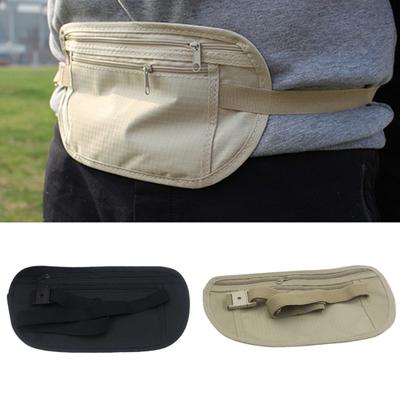 Outdoor Waist Belt Bag Travel Anti-theft Invisible Phone Passport Cash Pouch