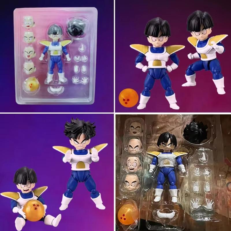 Anime Dragon Ball Z Figurer Barndom Kuririn Actionfigur PVC Bevegelig Namek DBZ Kamper Krilin SHF Samlingsmodell Leker Gaver