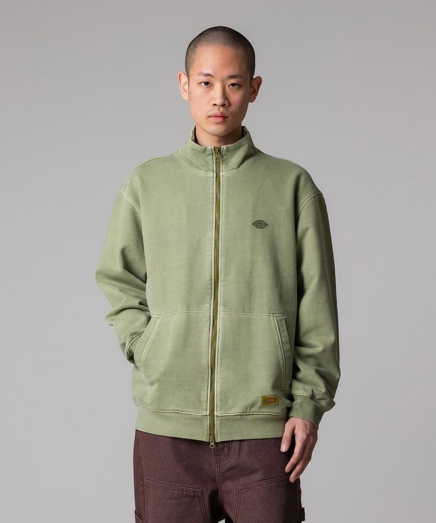 Dickies Garment Dyed Jersey Track Top Olive