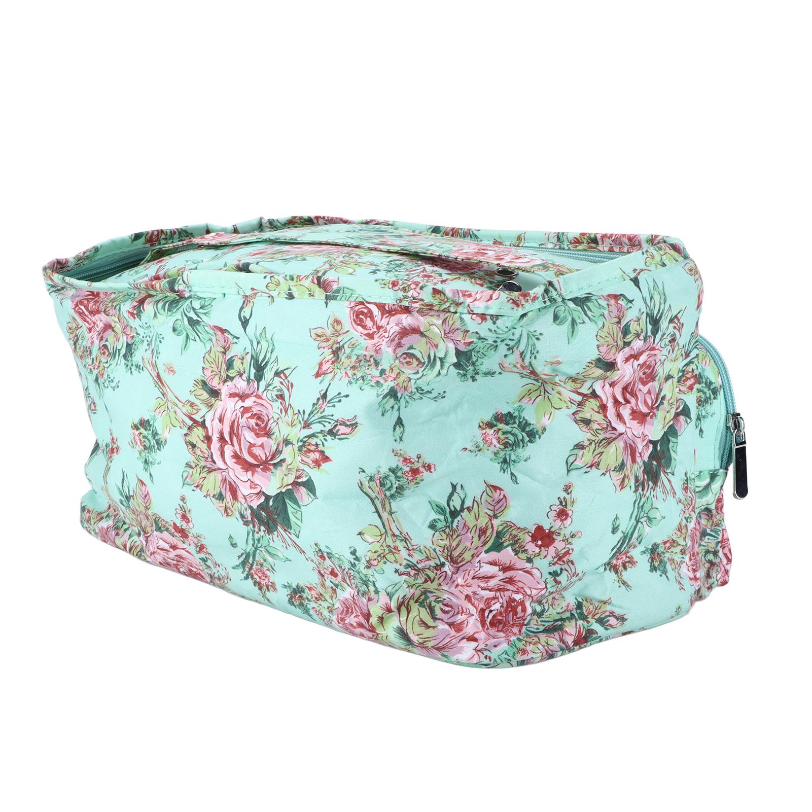 Sac à tricoter   Sac de rangement Fournitures Pivoine Sac d'organisation grande capacité Fil Outils   Étuis à aiguilles imprimés