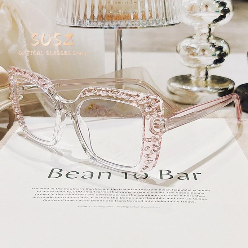 SUSZ  New Fashion Cat Eye Women Anti Blue Light Reading Glasses Myopia Hyperopia Customizable Prescription Progressive Glasses
