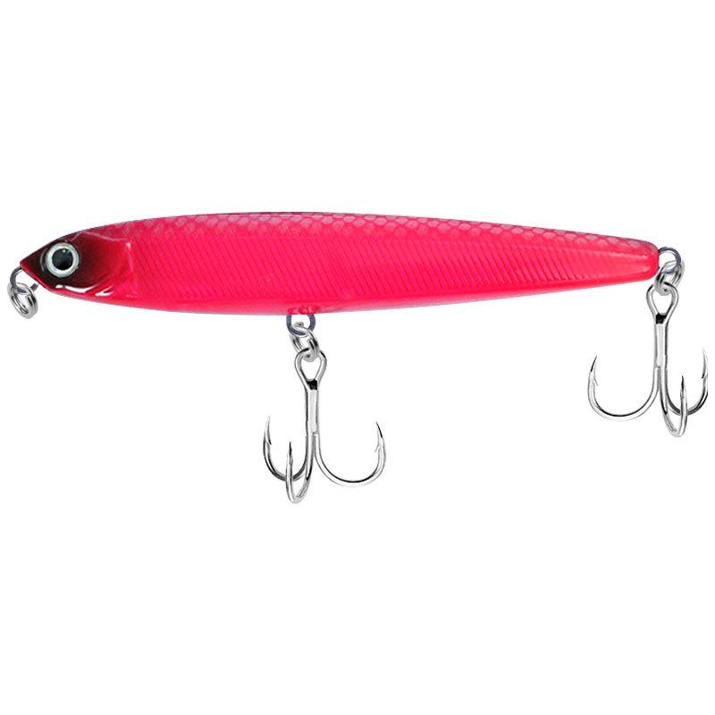 

Тонущий карандаш Приманка Ghost Fly с крючками с кровавым желобком - Жесткая искусственная пластиковая приманка 8cm 10g No Hook No Ring